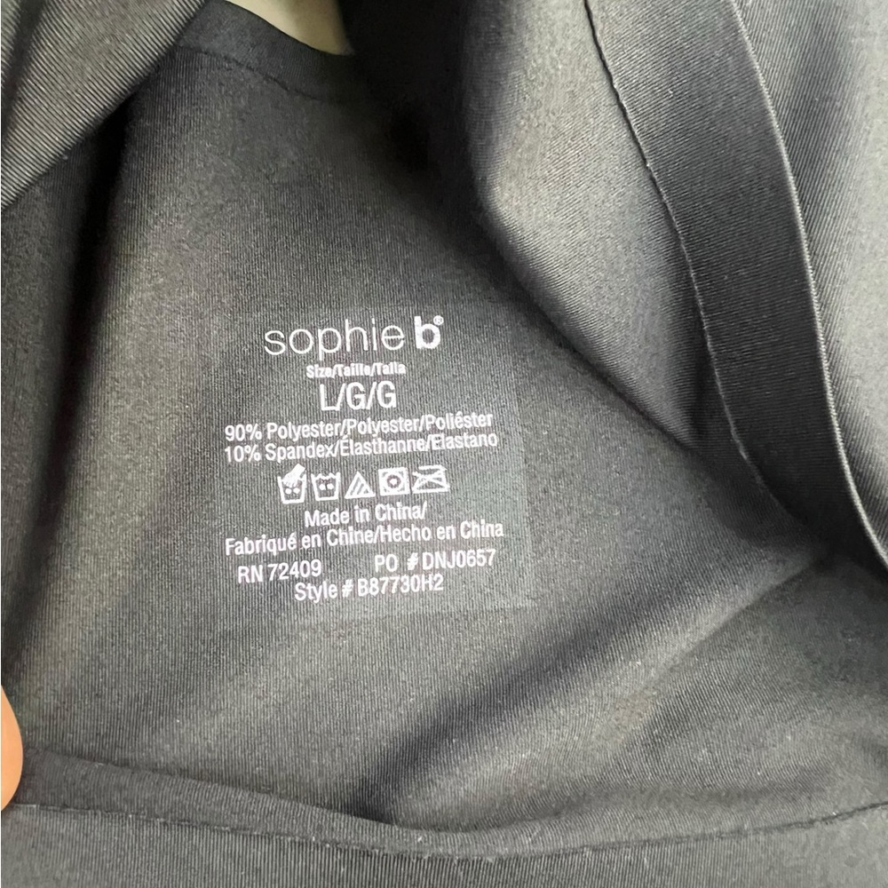 Sophie B Wireless Bra with inserts Large Black - Picture 3 of 5